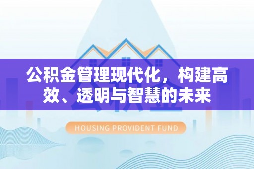 双台子公积金管理现代化，构建高效、透明与智慧的未来