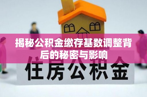 双台子揭秘公积金缴存基数调整背后的秘密与影响