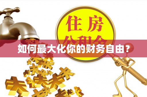双台子如何最大化你的财务自由？