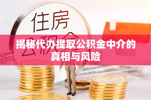 双台子揭秘代办提取公积金中介的真相与风险