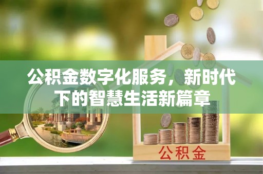 双台子公积金数字化服务，新时代下的智慧生活新篇章
