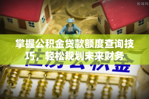 双台子掌握公积金贷款额度查询技巧，轻松规划未来财务