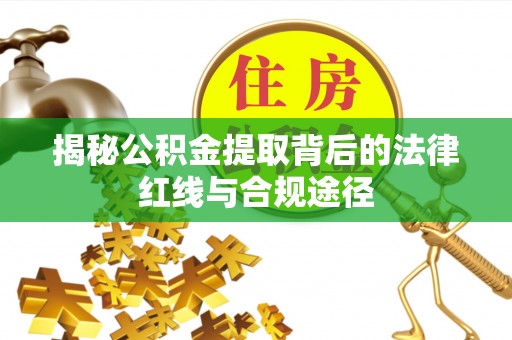 双台子揭秘公积金提取背后的法律红线与合规途径