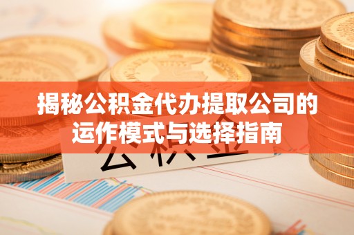 双台子揭秘公积金代办提取公司的运作模式与选择指南