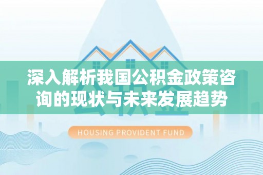 双台子深入解析我国公积金政策咨询的现状与未来发展趋势