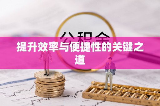 双台子提升效率与便捷性的关键之道