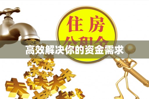 双台子高效解决你的资金需求